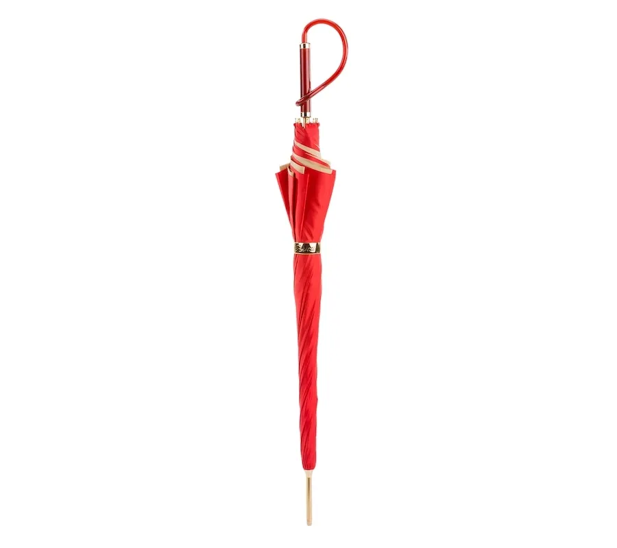 obrazek 2 Piękny stylowy czerwony parasol damski - Pasotti