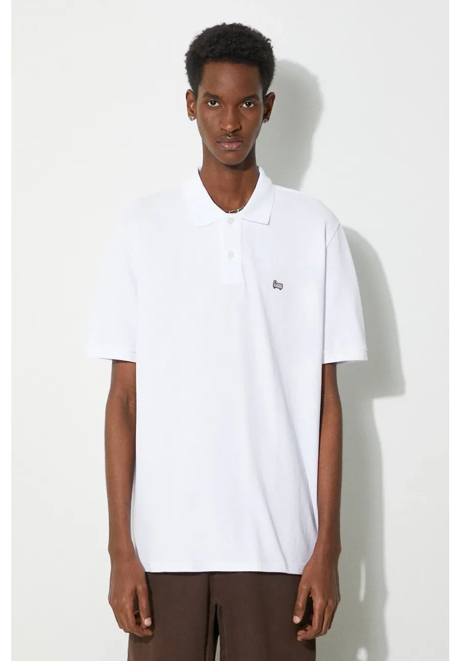 obrazek 1 Woolrich polo bawełniane Classic American Polo kolor biały gładki CFWOPO0062MRUT2555