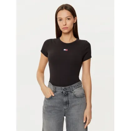 Zdjęcie Tommy Jeans T-Shirt DW0DW20463 Czarny Slim Fit