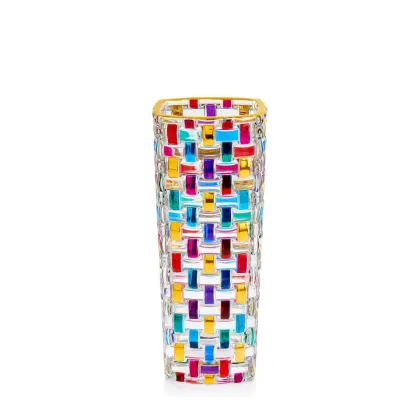 Zdjęcie Designerski wazon wykonany ze szkła murano (28 cm)