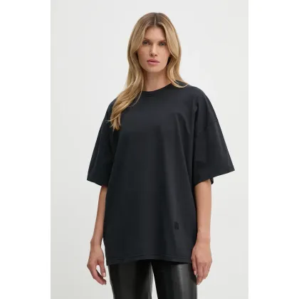 Zdjęcie Nanushka t-shirt bawełniany WREN damski kolor czarny NU24CRSH00499