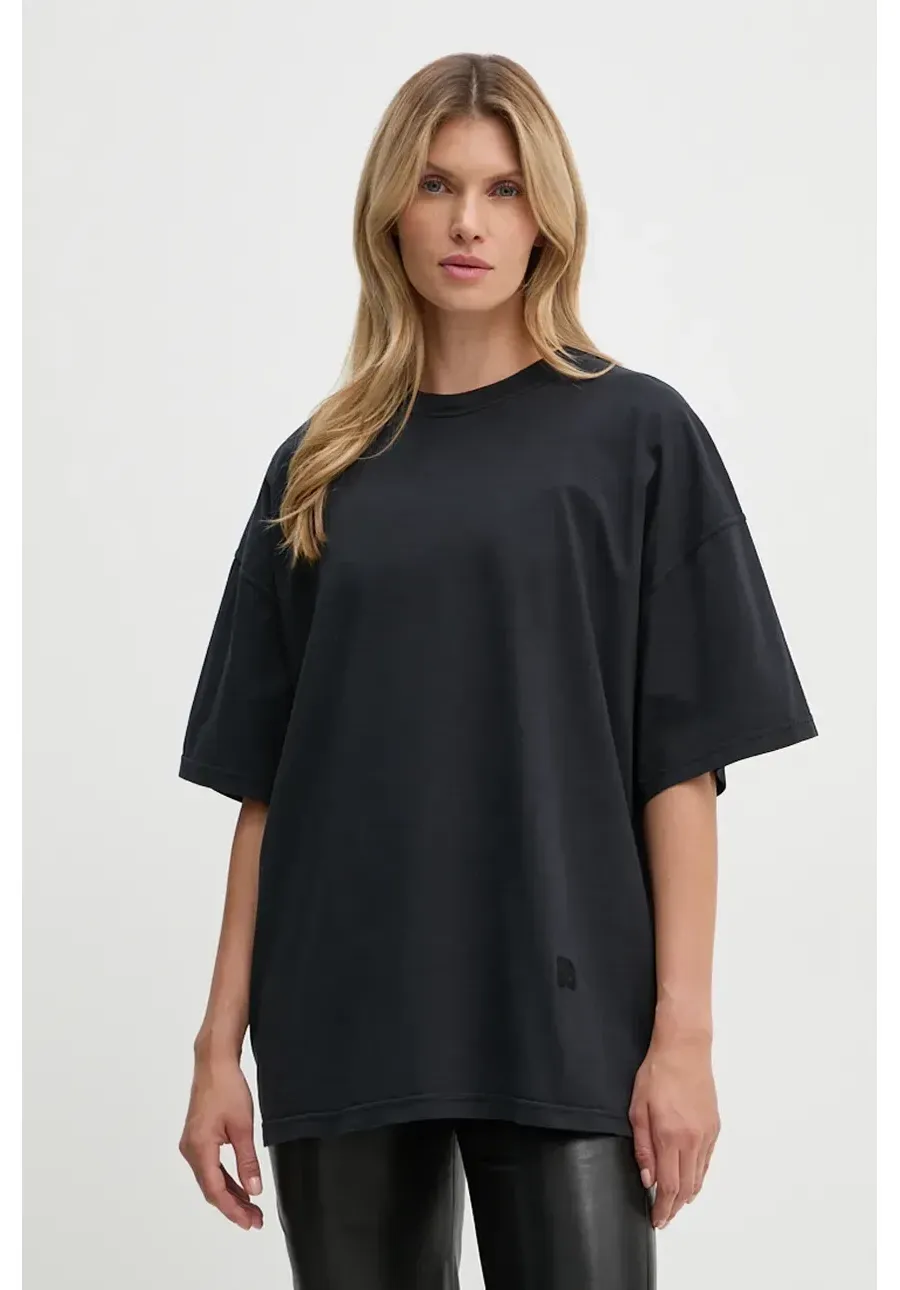 obrazek 1 Nanushka t-shirt bawełniany WREN damski kolor czarny NU24CRSH00499