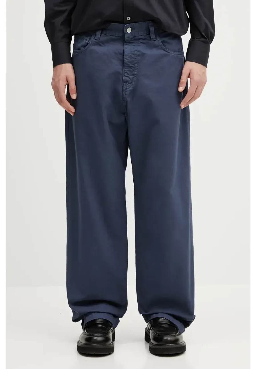 obrazek 1 Carhartt WIP spodnie bawełniane Landon Pant męskie kolor niebieski proste I034806.2OTGD