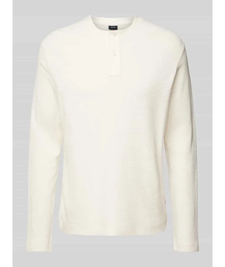 obrazek 1 Bluzka z długim rękawem i prążkowanym, okrągłym dekoltem model ‘Iram’