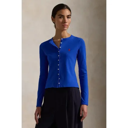 Zdjęcie Polo Ralph Lauren longsleeve damski kolor niebieski 211941175