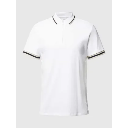 Zdjęcie Koszulka polo o kroju slim fit z detalem z logo model ‘TOULOUSE’