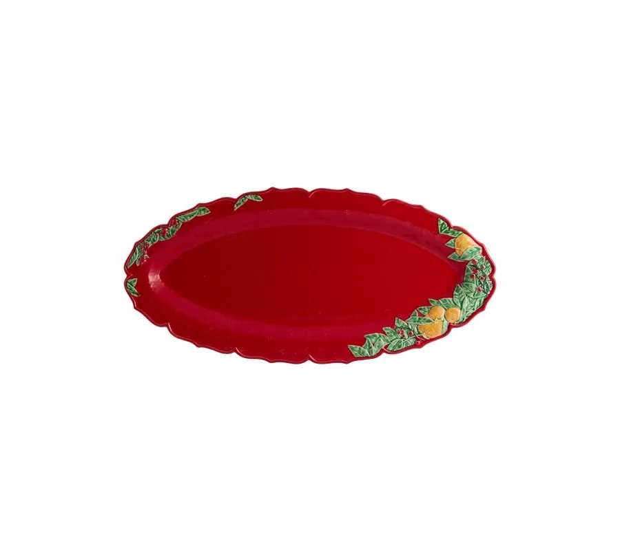 obrazek 1 Girlanda świąteczna - wąski półmisek ceramiczny - Bordallo Pinheiro