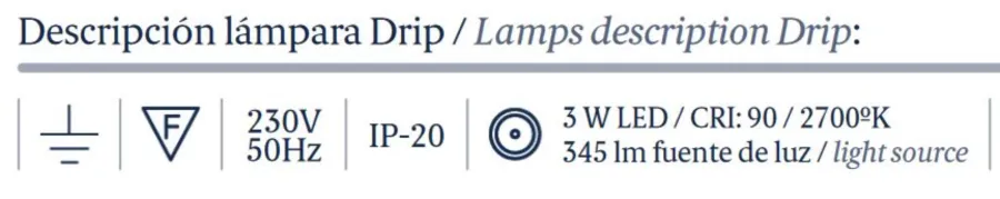 obrazek 5 Mała lampa ścienna Drip lub Drop do domu