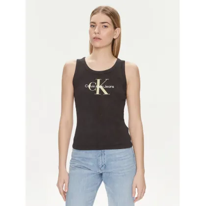 Zdjęcie Calvin Klein Jeans Top Archival Monologo J20J223160 Czarny Slim Fit