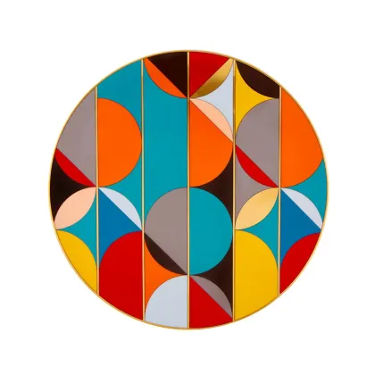 Zdjęcie Kolorowy talerz porcelanowy Futurismo