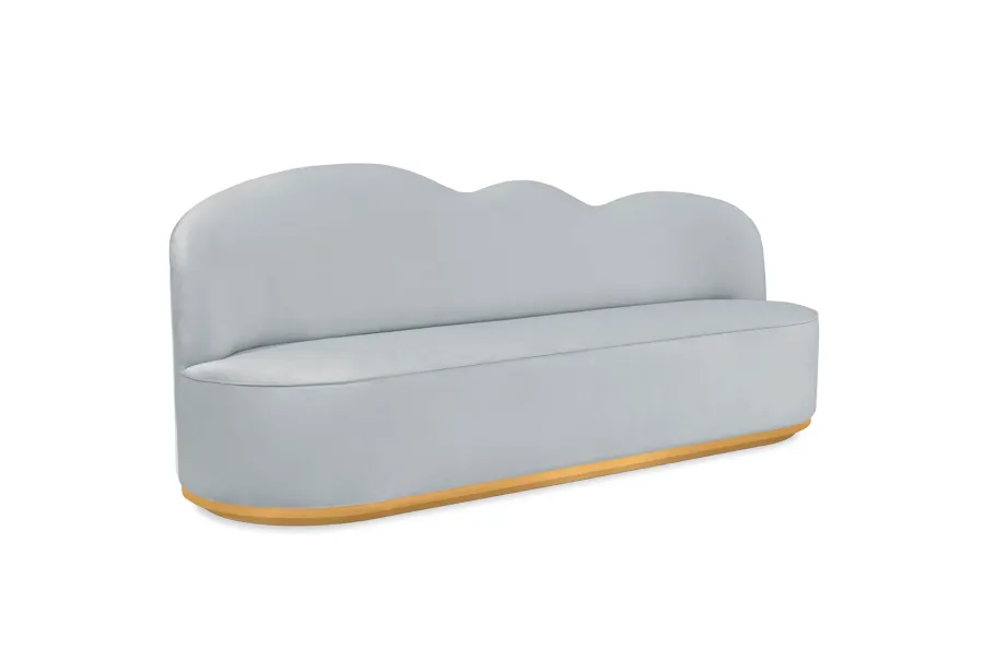 obrazek 2 Luksusowa szara sofa chmurka dla dzieci