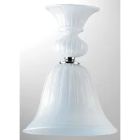 Zdjęcie Gustowna wisząca lampa w kolorze bieli ze szkła Murano