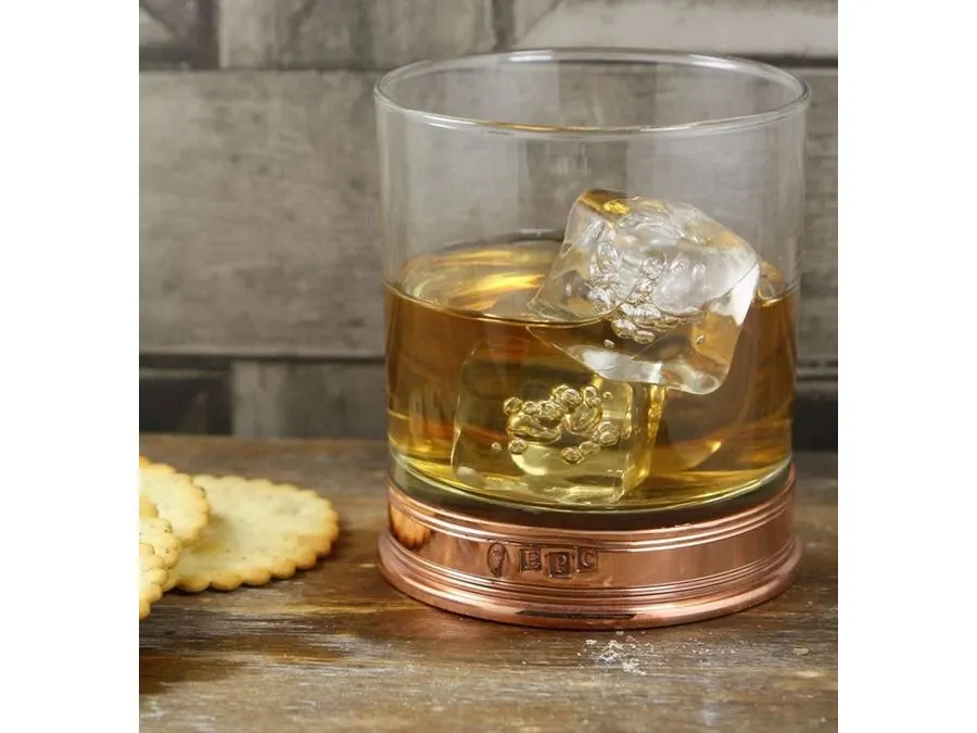 obrazek 2 Osobliwa szklanka do whisky z miedzianym zdobieniem idealna na upominek