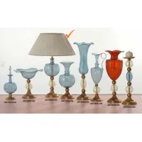 Zdjęcie Urokliwa szklana lampa do salonu