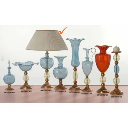 Zdjęcie Urokliwa szklana lampa do salonu