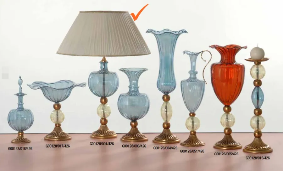 obrazek 1 Urokliwa szklana lampa do salonu