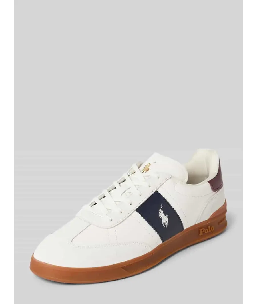 obrazek 1 Sneakersy ze skóry z wyhaftowanym logo model ‘AERA’