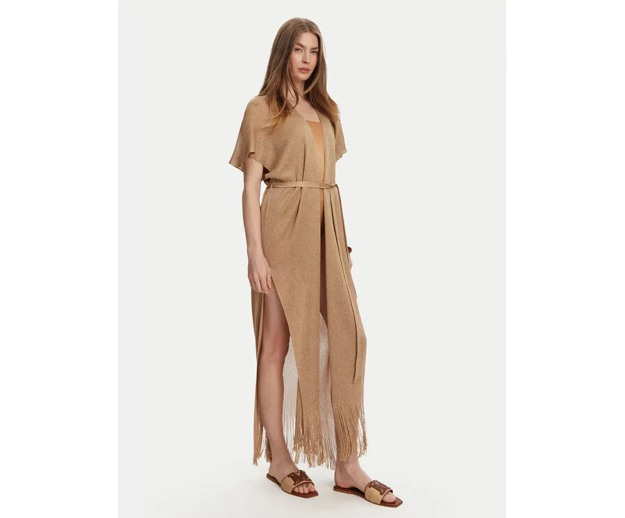 obrazek 1 Max Mara Beachwear Kimono Zarelia 2516691029 Różowy Relaxed Fit