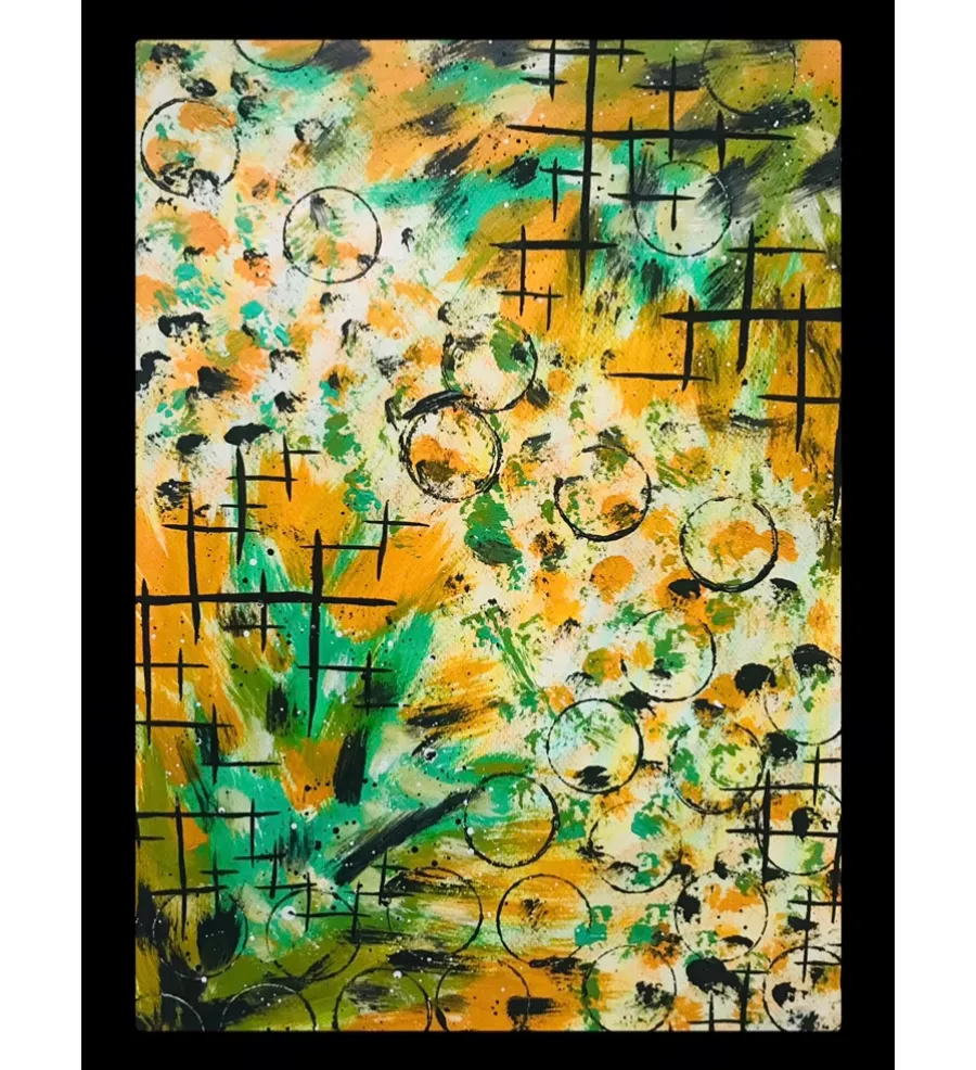obrazek 1 Corn field, mixed media na papierze