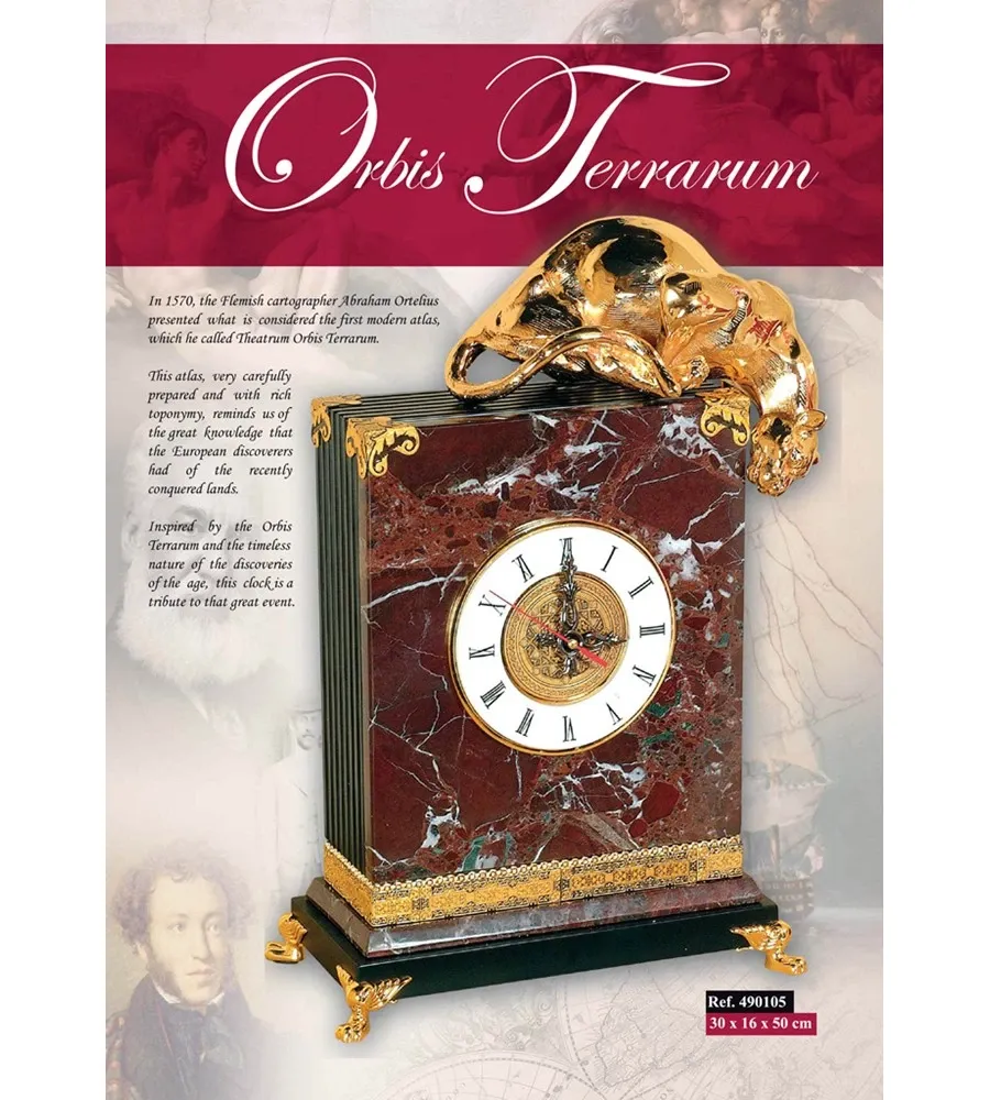 obrazek 3 Marmurowy zegar ozdobny Orbis Terrarum