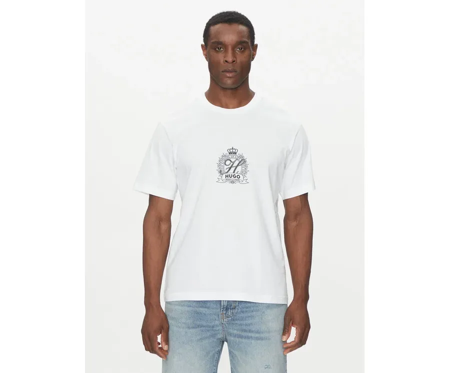 obrazek 1 HUGO T-Shirt 50538246 Biały Regular Fit