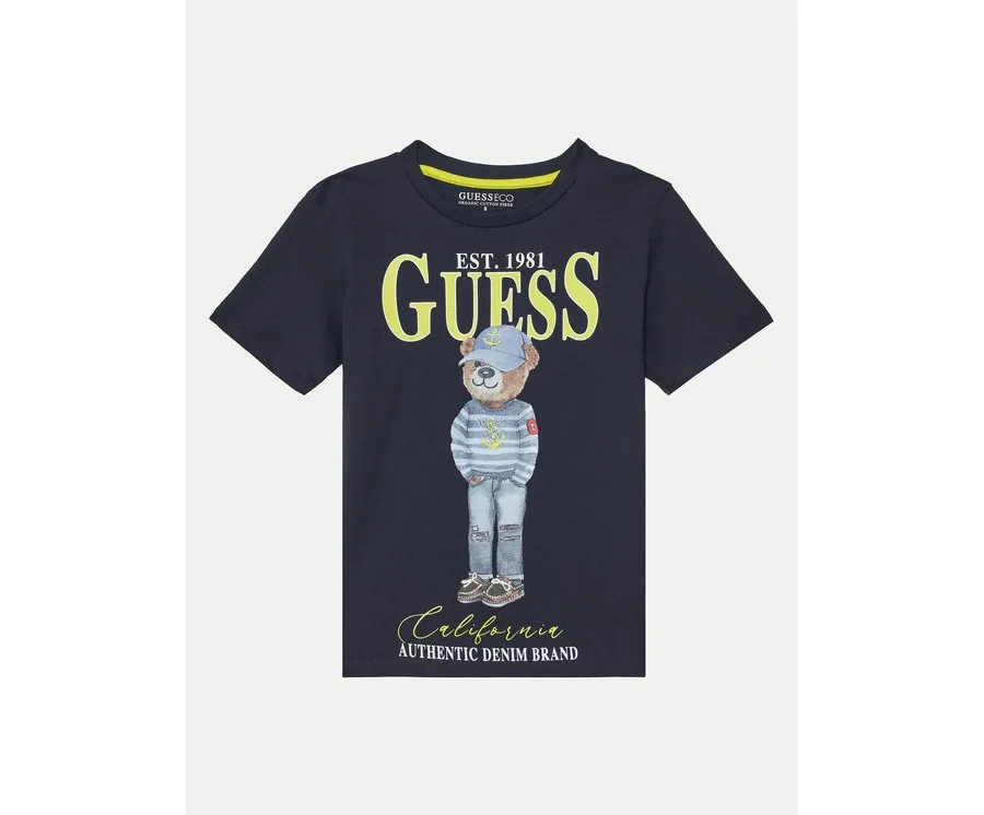 obrazek 1 Guess T-Shirt L5RI17 K8HM4 Granatowy Regular Fit