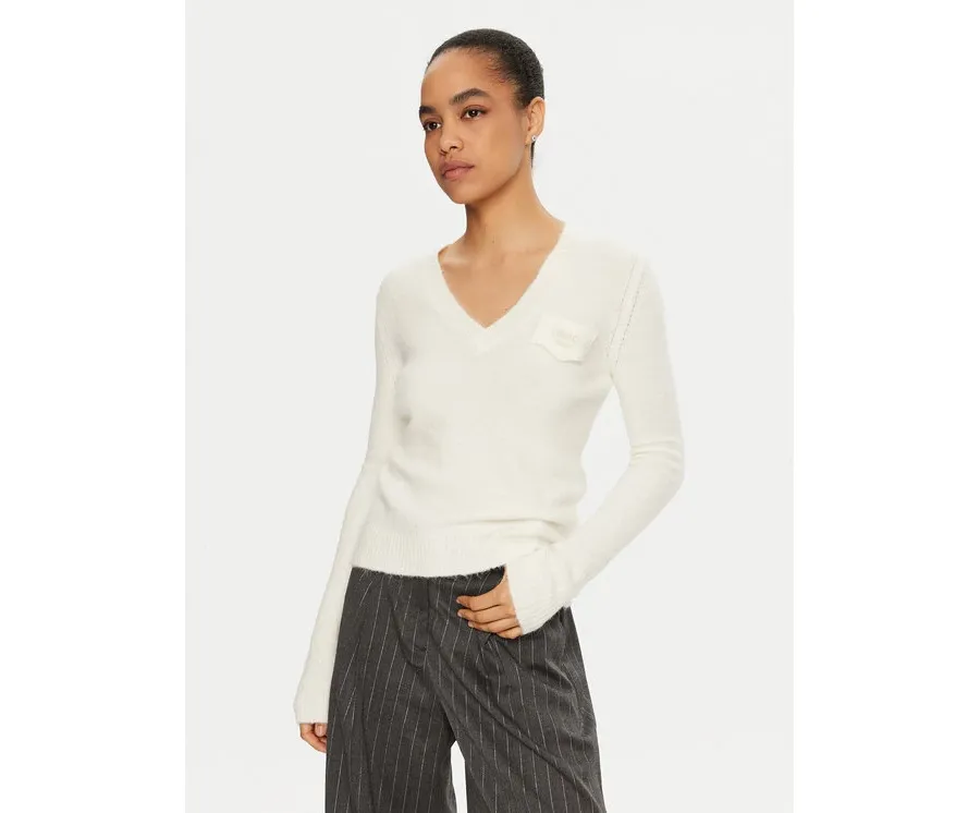 obrazek 1 Liu Jo Sweter WF4431 MA49P Écru Regular Fit