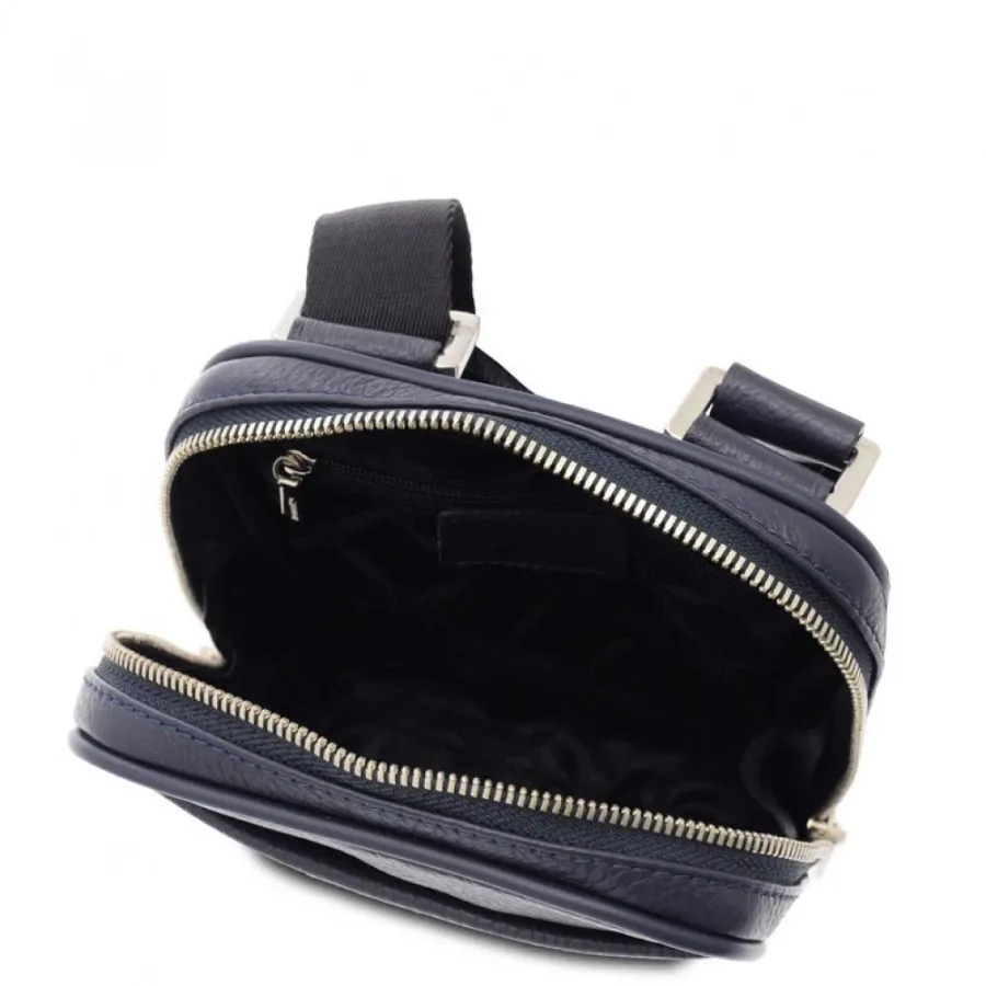 obrazek 4 Granatowa męska torba ze skóry - Giudi