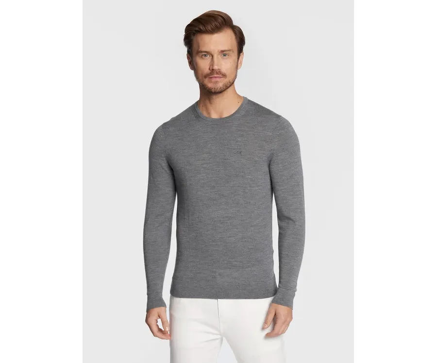 obrazek 1 Calvin Klein Sweter Superior K10K109474 Szary Regular Fit