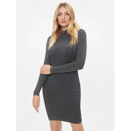 Zdjęcie MICHAEL Michael Kors Sukienka dzianinowa MH381ZMAFB Srebrny Slim Fit