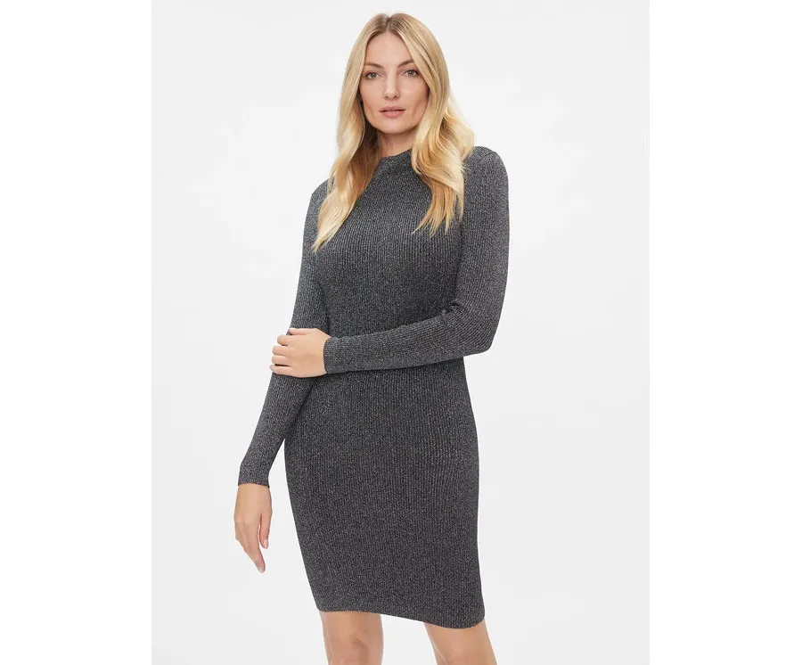 obrazek 1 MICHAEL Michael Kors Sukienka dzianinowa MH381ZMAFB Srebrny Slim Fit