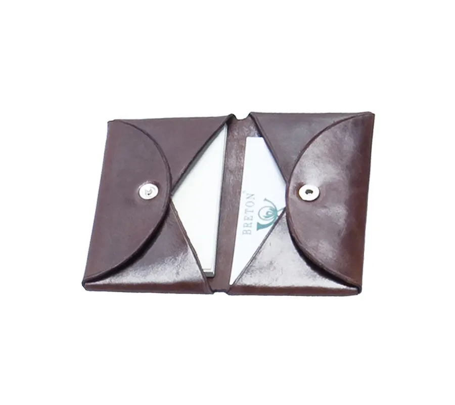 picture 1 Leather business card holder / case - Absolute Breton