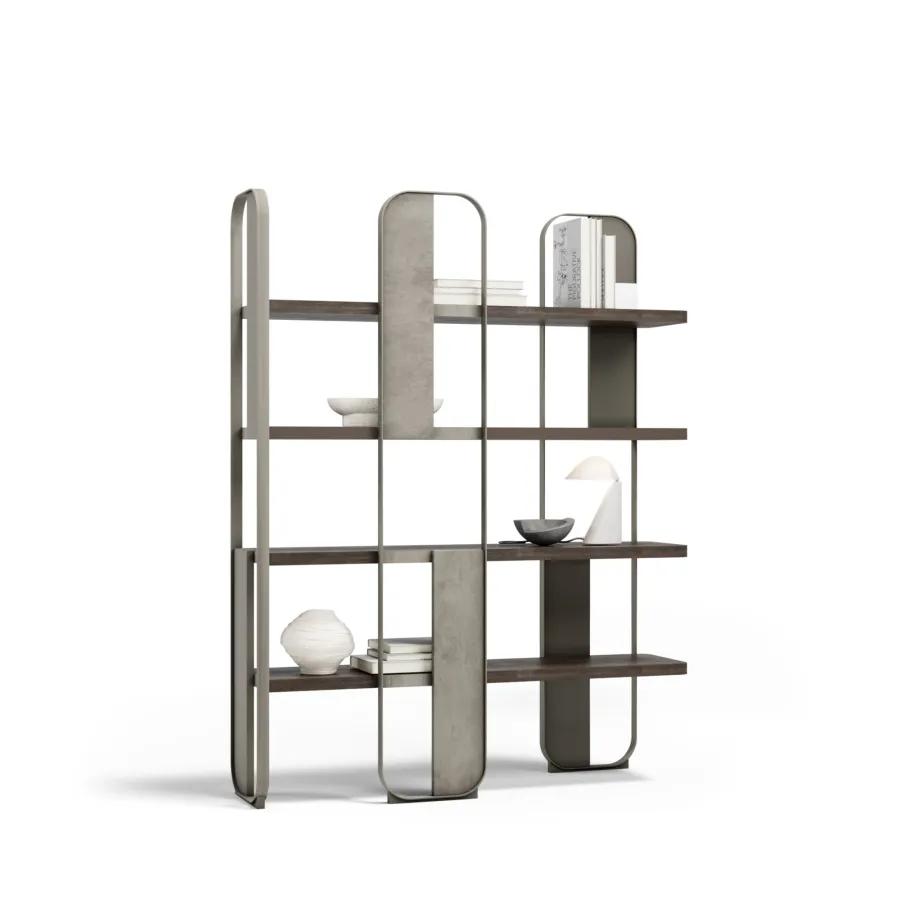 obrazek 5 Prestiżowa włoska biblioteczka do salonu lub gabinetu - styl modernistyczny