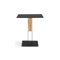 Zdjęcie Designerski stół h76cm - stal i drewno dębowe, Acqua Alta - Colico