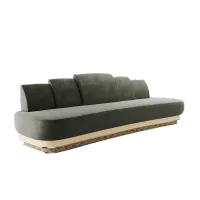 Picture A prestigious sofa with a traditional design