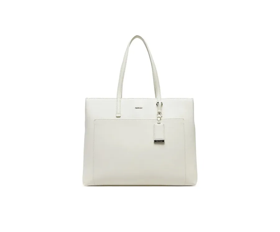 obrazek 1 Calvin Klein Torebka Ck Must Medium Shopper W/Pocket K60K613019 Écru