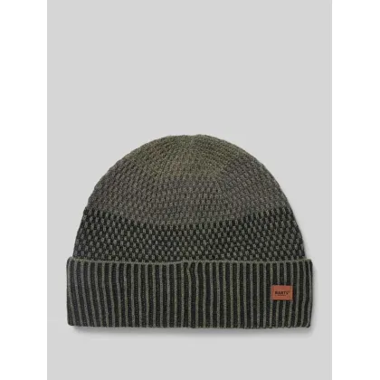 Zdjęcie Czapka beanie z naszywką z logo model ‘MIGUEN’