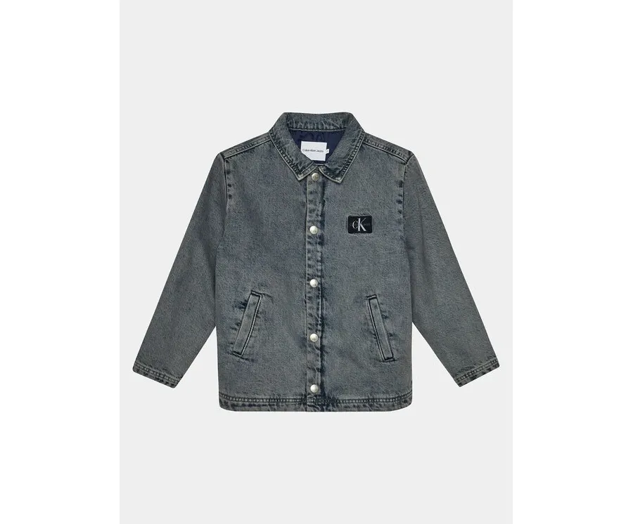 obrazek 1 Calvin Klein Jeans Kurtka jeansowa Skater IU0IU00537 Niebieski Relaxed Fit