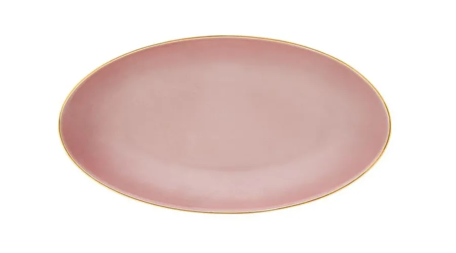 obrazek 1 Mały talerz owalny z porcelany do jadalni
