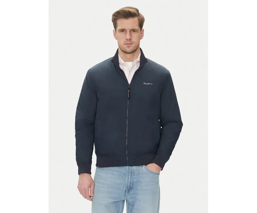 obrazek 1 Pepe Jeans Kurtka bomber Mustrel PM403108 Granatowy Regular Fit