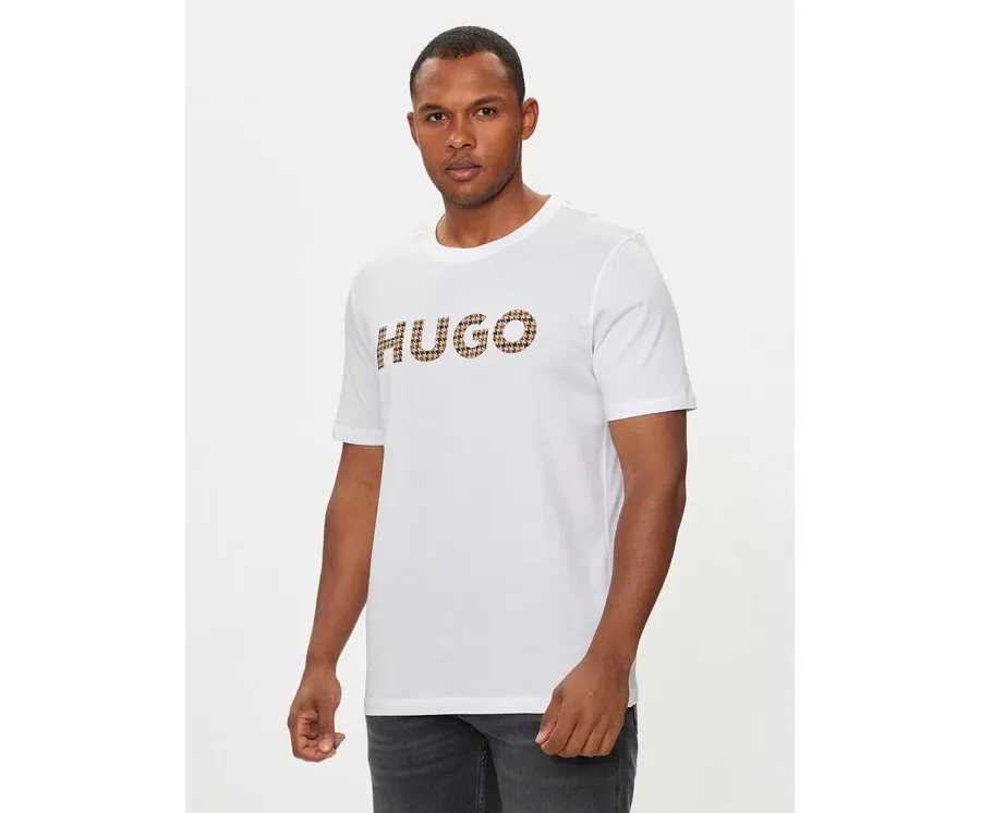 obrazek 1 Hugo T-Shirt Dulivio_U243 50519724 Biały Regular Fit HUGO