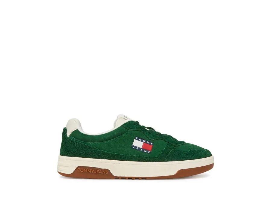 obrazek 1 Tommy Jeans Sneakersy Tjm Cupsole Suede EM0EM01568 Zielony