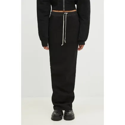 Zdjęcie Rick Owens spódnica Pull On Pillar Skirt kolor czarny maxi ołówkowa DS02D2332.RIG
