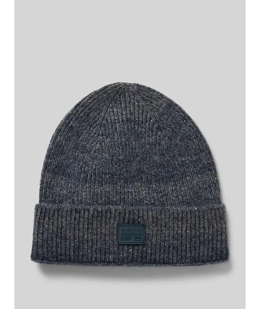 obrazek 1 Czapka beanie z naszywką z logo i dodatkiem wełny model ‘Geffo’