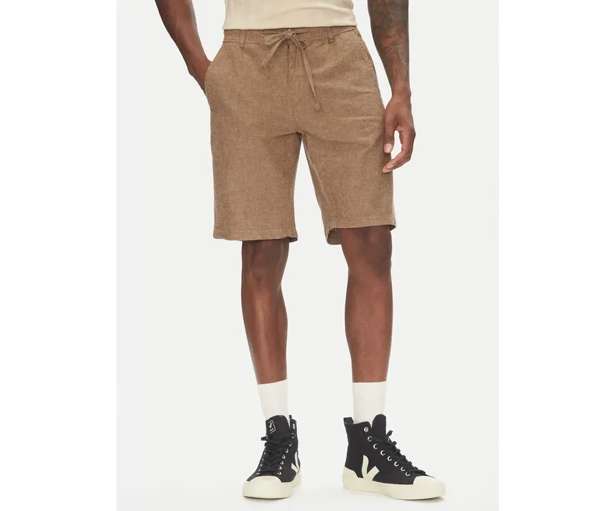 obrazek 1 Lindbergh Szorty materiałowe 30-508003 Beżowy Relaxed Fit