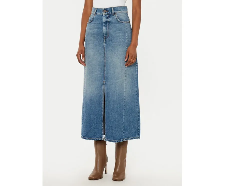 obrazek 1 Weekend Max Mara Spódnica jeansowa Gesso 2515101061 Niebieski Regular Fit