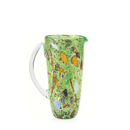 Zdjęcie Zielony dzbanek z włoskiego szkła murano (22 cm)