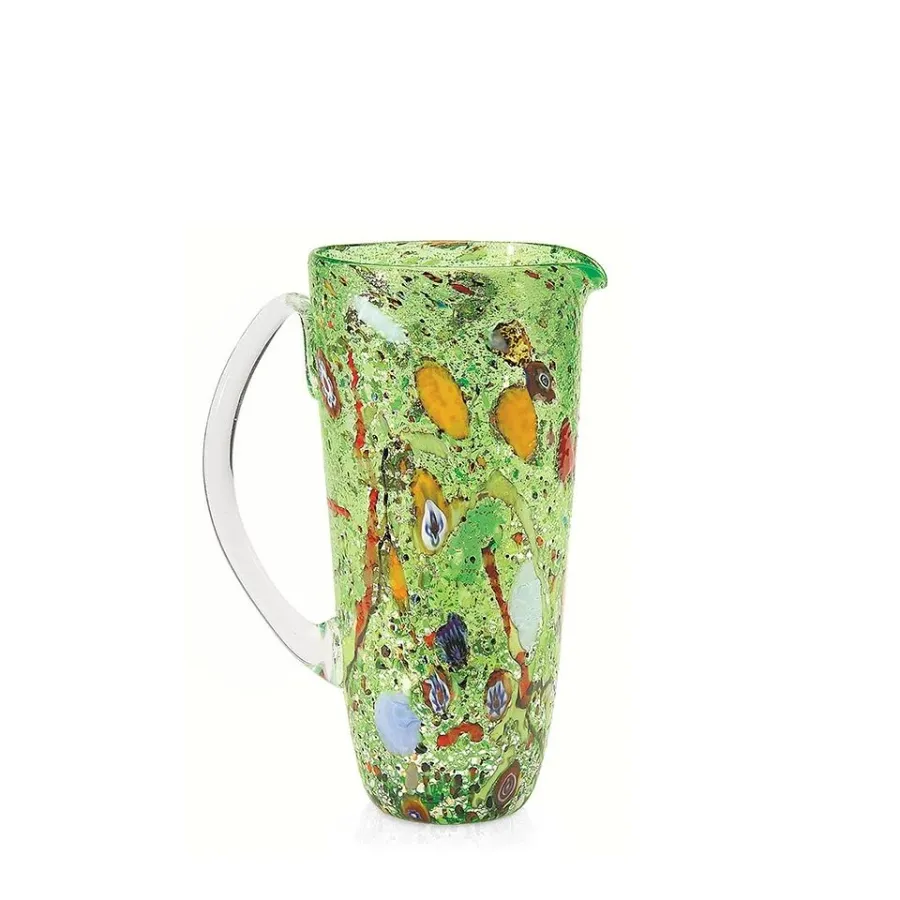 obrazek 1 Zielony dzbanek z włoskiego szkła murano (22 cm)