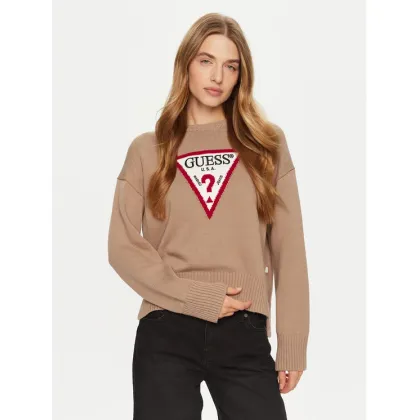 Zdjęcie Guess Jeans Sweter W4BR12 Z3HM1 Brązowy Regular Fit