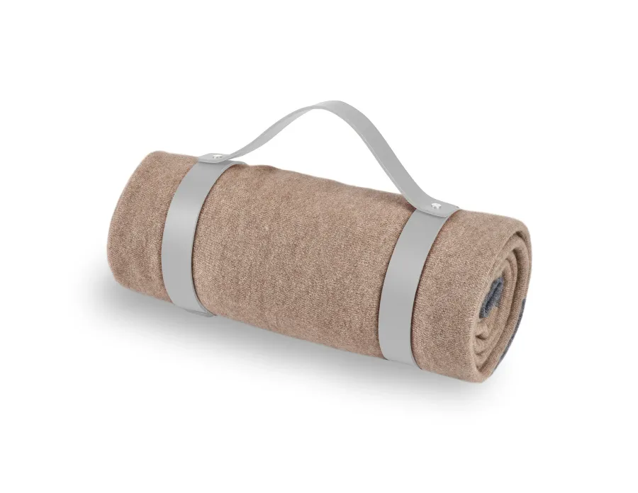 obrazek 2 Szary skórzany pas do koca